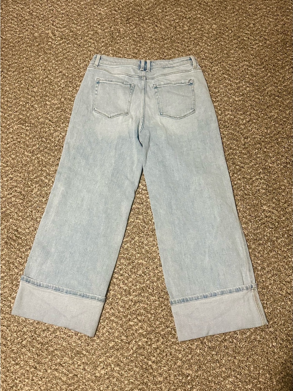 Light Wash Flying Monkey Wide Leg Cuff Jeans size 31 - Picture 8 of 8
